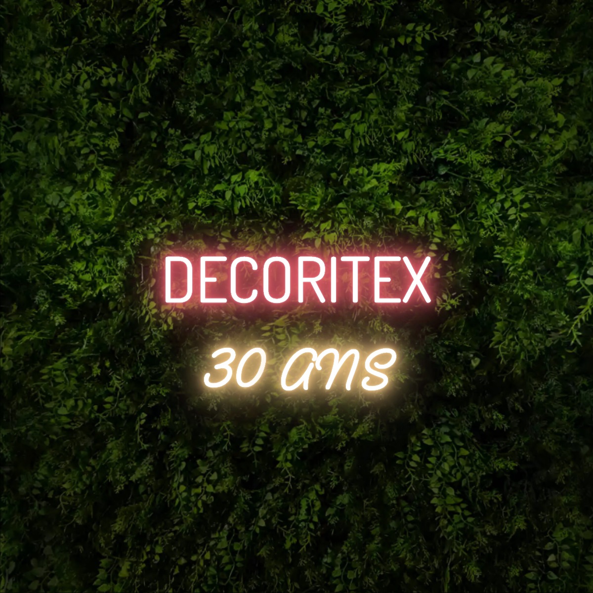 DECORITEX 
30 ANS – Neon Sign