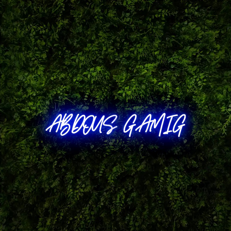 ABDOUS  GAMIG – Neon Sign