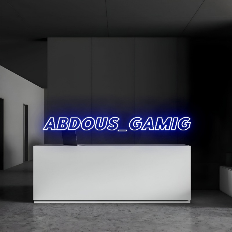 ABDOUS_GAMIG – Neon Sign